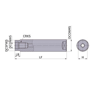 SCU12M10S220LW CARBIDE SCREW IN HOLDER