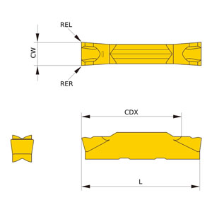 GY2M0200D020N-GM MY5015 CVD CARBIDE GY INSERT