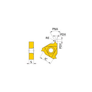 MMT16IR160UN VP15TF INT THREAD INSERT LAY DOWN
