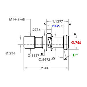 BT40 HTHS RETENTION KNOB w/ COOLANT