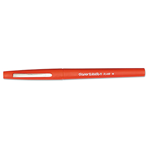MED POINT RED FLAIR MARKER PENS (12/BOX)