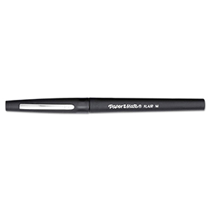 MED POINT BLACK FLAIR MARKER PENS (12/BOX)