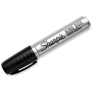 SHARPIE PERMANENT BLACK MARKERS (12/BOX)