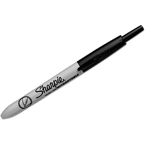 SHARPIE RETRACTABLE BLACK MARKERS (12/BOX)