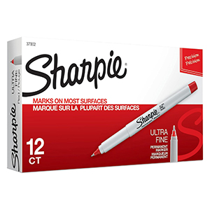 SHARPIE ULTRA FINE RED PERMANENT MARKERS