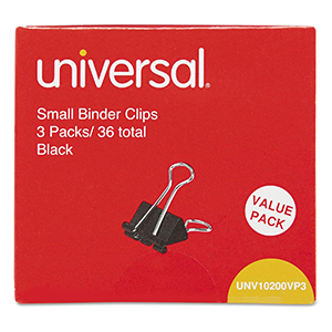 SMALL BINDER CLIPS (36/BOX))