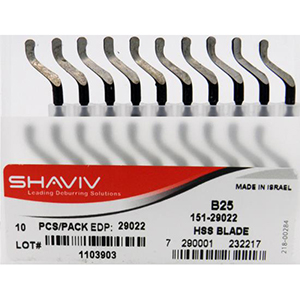 SHAVIV B25 HSS DEBURRING BLADE