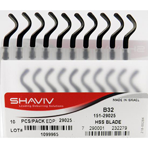 B32 HSS BI-DIRECTIONAL DEBURRING BLADE