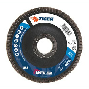 4.5x7/8 120GR TYPE 27 FLAP DISC
