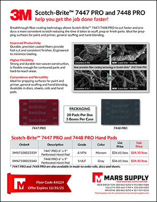 3M Scotch-Brite 7447 PRO and 7448 PRO