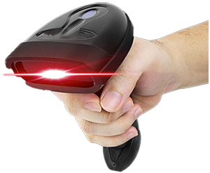 Handheld Bluetooth barcode scanner used for CMI ordering